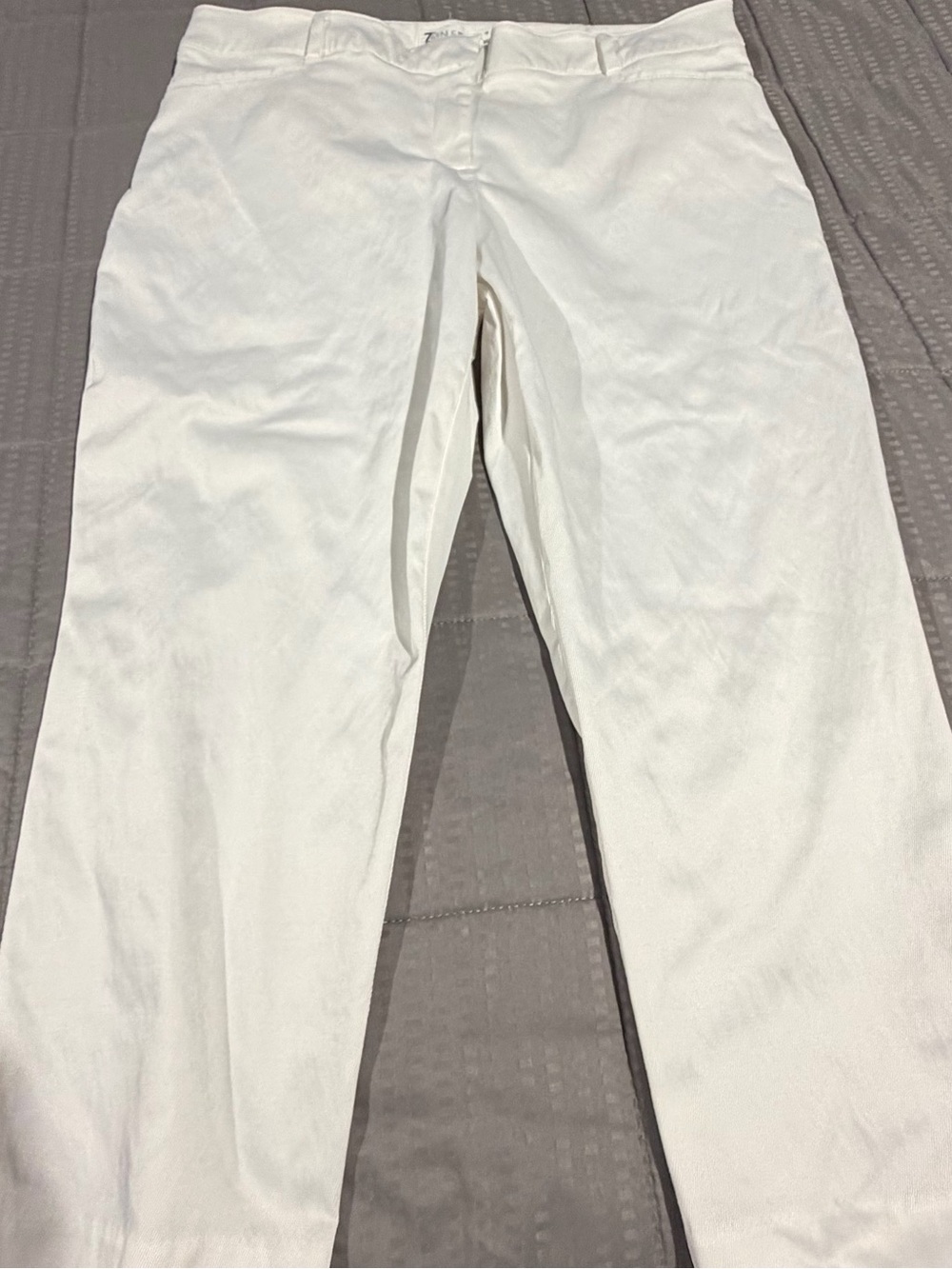 New York & Company White Chino Pants - Straight Leg